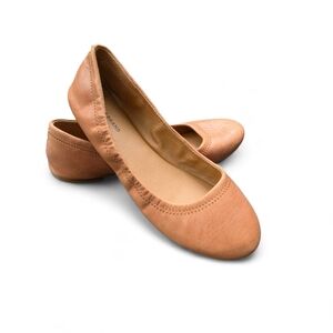 Save Money! Classic Tan Leather Ballet Flats LUCKY BRAND NWOT